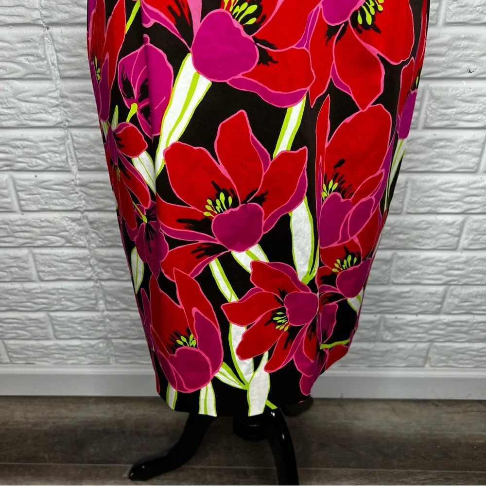 KATE SPADE NEW YORK NWOT Floral Snap Dragon Sheath Peplum Dress Size 8
